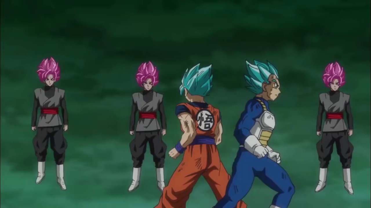 Goku (Super Saiyan Blue) and Vegeta (Super Saiyan Blue) vs. Goku Black  (Super Saiyan Rosé) | Universal Dragon Ball Wiki | Fandom