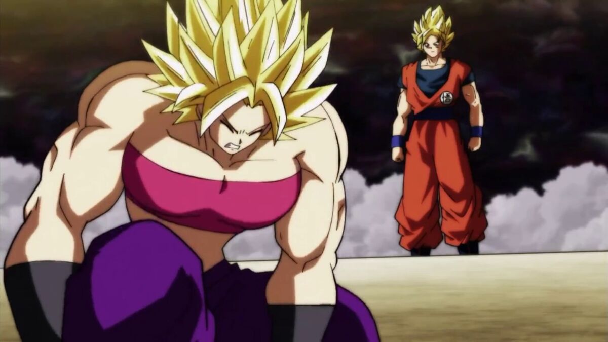 Goku SSJ3 vs Kale & Caulifla - Dragon Ball Super Legendado HD on