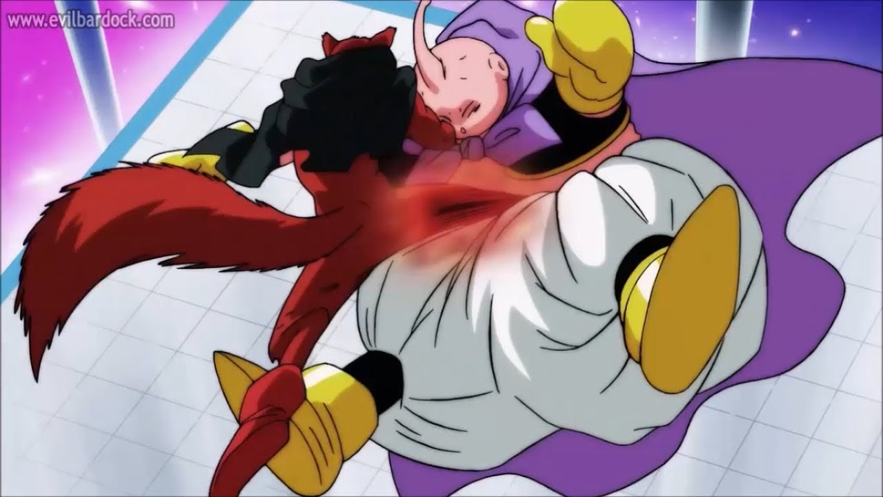 Good Buu vs. Basil Base Drug induced power up Universal Dragon