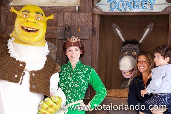 Universal Studios Donkey And Shrek Clear Green Plastic Cup. I'm all ears  