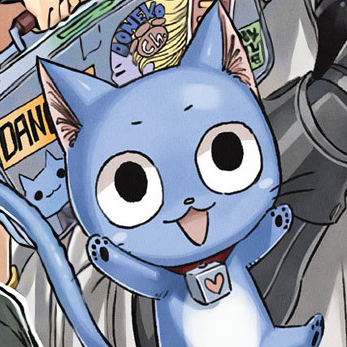 Japanese Anime Natsu Dragneel Best Friend Happy Blue Cat