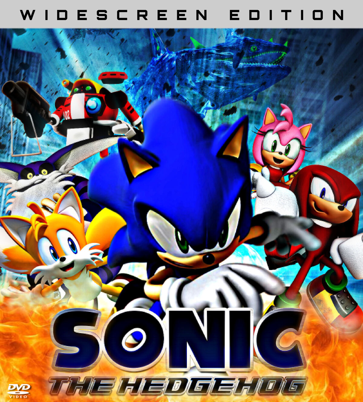 Sonic the Hedgehog 2006 cover, Movie edition by DanielVieiraBr2020