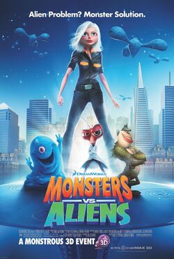 Monsters vs aliens poster