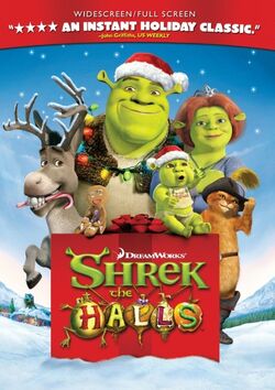 Shrek the halls poster