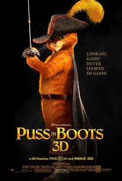 Puss in boots movie poster