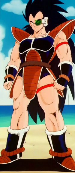 Raditz lands on earth to look for Goku, follows a decently high