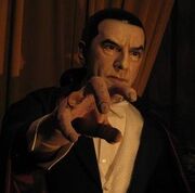 Bela Lugosi as Count Dracula at the Hollywood Wax Museum