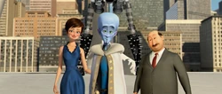 Megamind as the new hero of Metro City.