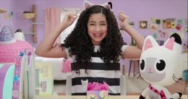 Human with cat ears and without jacket