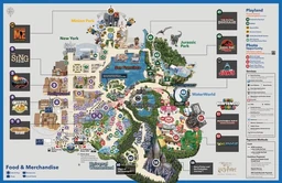 Universal Studios Japan map image
