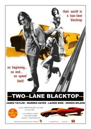映画「Two-LaneBlacktop(断絶)」ヴィンテージ ポスター ポスター断絶（Two-Lane Blacktop）1971 Bモンテ・ヘルマン/ジェームズ