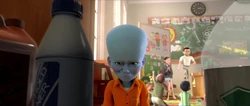 A kid Megamind deciding to become a supervillain.