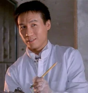 Dr. Henry Wu as he appears in Jurassic Park.