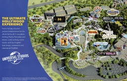 Universal Studios Hollywood map image