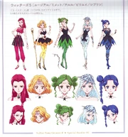 SMC III character designs of the Witches 5