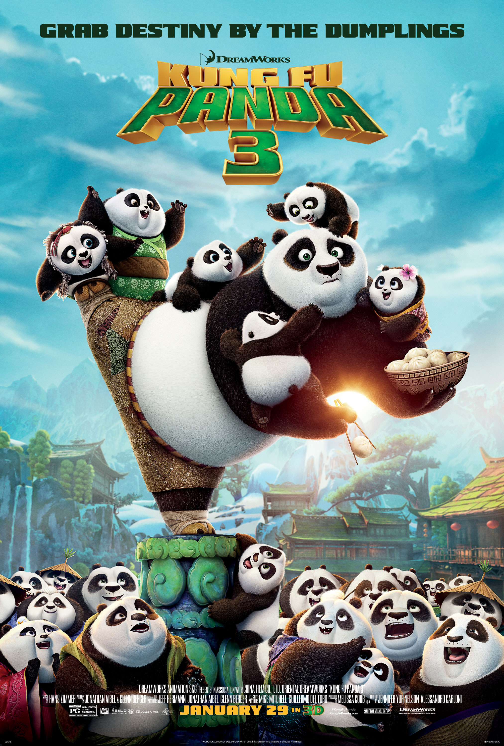 The well-worn story of 'Kung Fu Panda 3' is still great fun