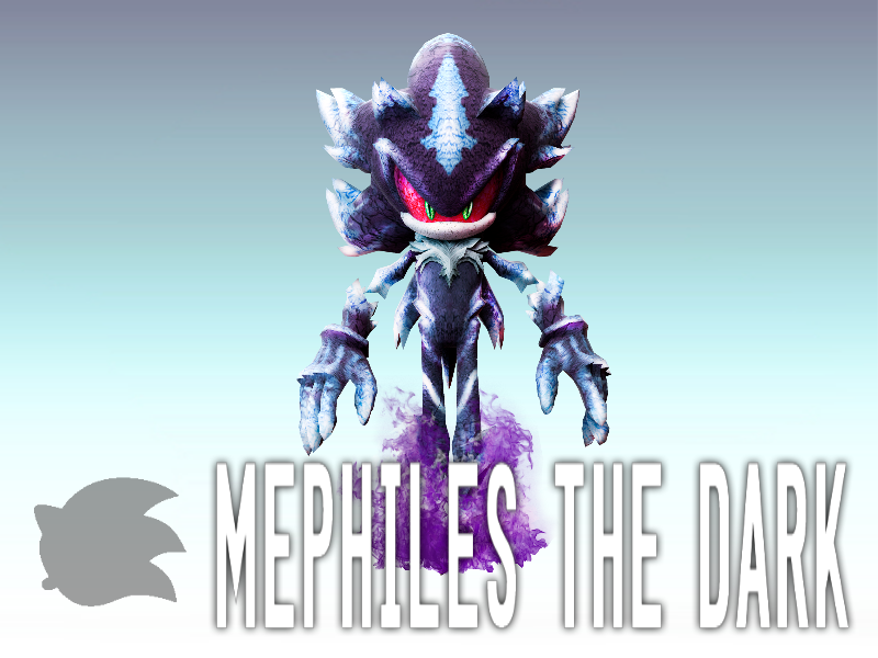 Mephiles The Dark Sonic The Hedgehog Sticker - Mephiles the Dark