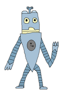 Grey - Based on a old produced robot, it also resembles Bender from Futurama