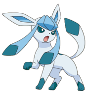 Giant False Toon Glaceon from the Pokémon Anime (Fought in The Kalos Power Plant Part 1)