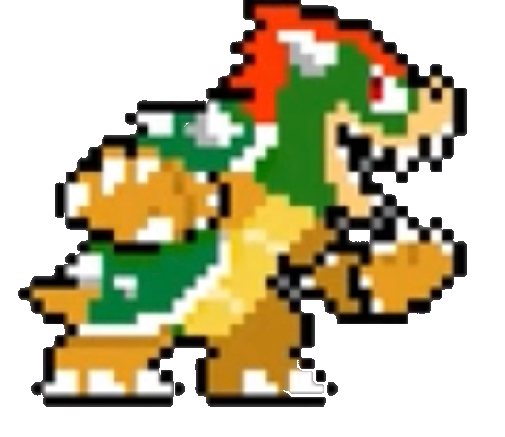 8 bit bowser png