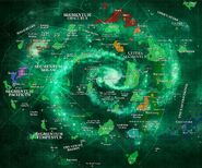 A Map of the Necron's Dynasties in the Milky Way Galaxy.