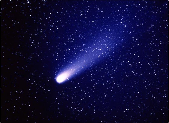 cometa halley de la tierra 1986