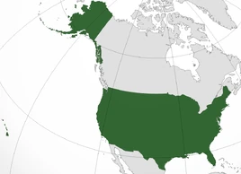 Map of the United States of America