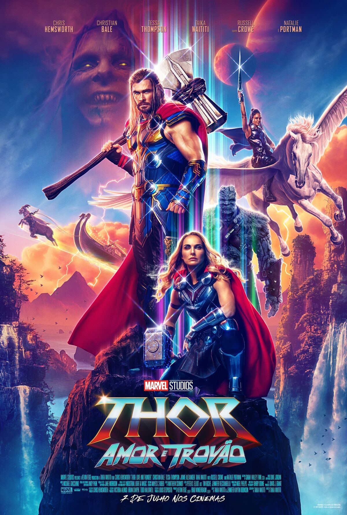 Thor: Amor e Trovão conquista TOP 3 bilheterias de 2022 nos EUA