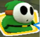 Um Shy Guy Verde em Mario & Sonic at Olympic Winter Games (DS)