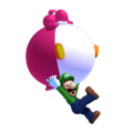 Luigi e Baloon Baby Yoshi