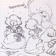 Padparadscha & Fluorite early designs