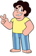 Steven con pijamas, visto en "Capullos de Rosa", "Azulejo" y "Par Espinoso".