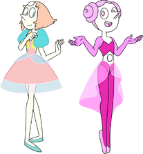  y  fueron las sirvientas de Diamante Rosa, siéndole esta última confiscada por su falta de disciplina, pasando Perla a ser su sirvienta y aliada.