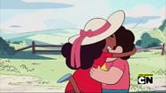 Steven Universe Steven's Birthday Connie hugs Steven