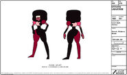 Model Sheet a distancia de Garnet.