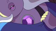 Amethyst shows her gem