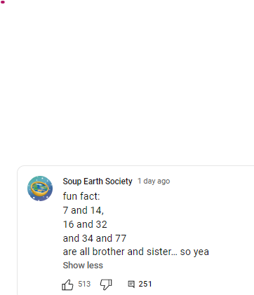 POST] Soup Earth Society's Number Lore 134 LEAK - Imgflip
