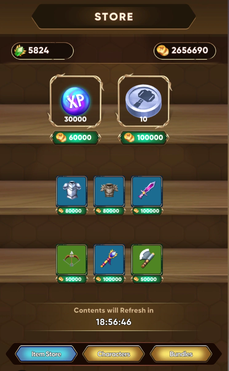 Item shop Unofficial Age of Gods Wiki Fandom