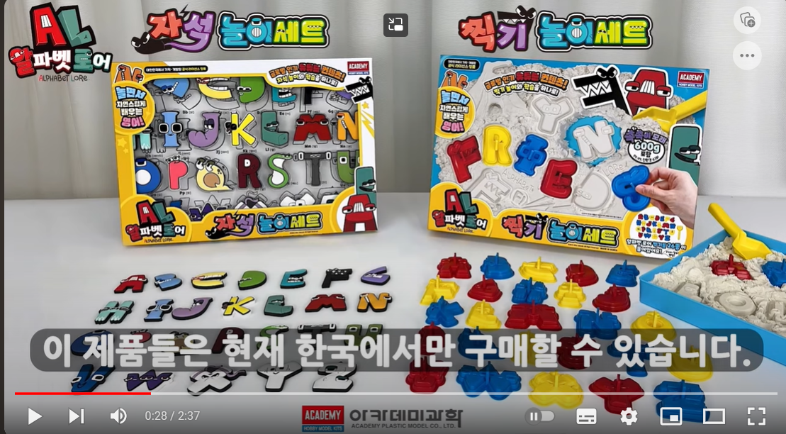 Merchandise/Korean Toys, Unofficial Alphabet Lore Wiki