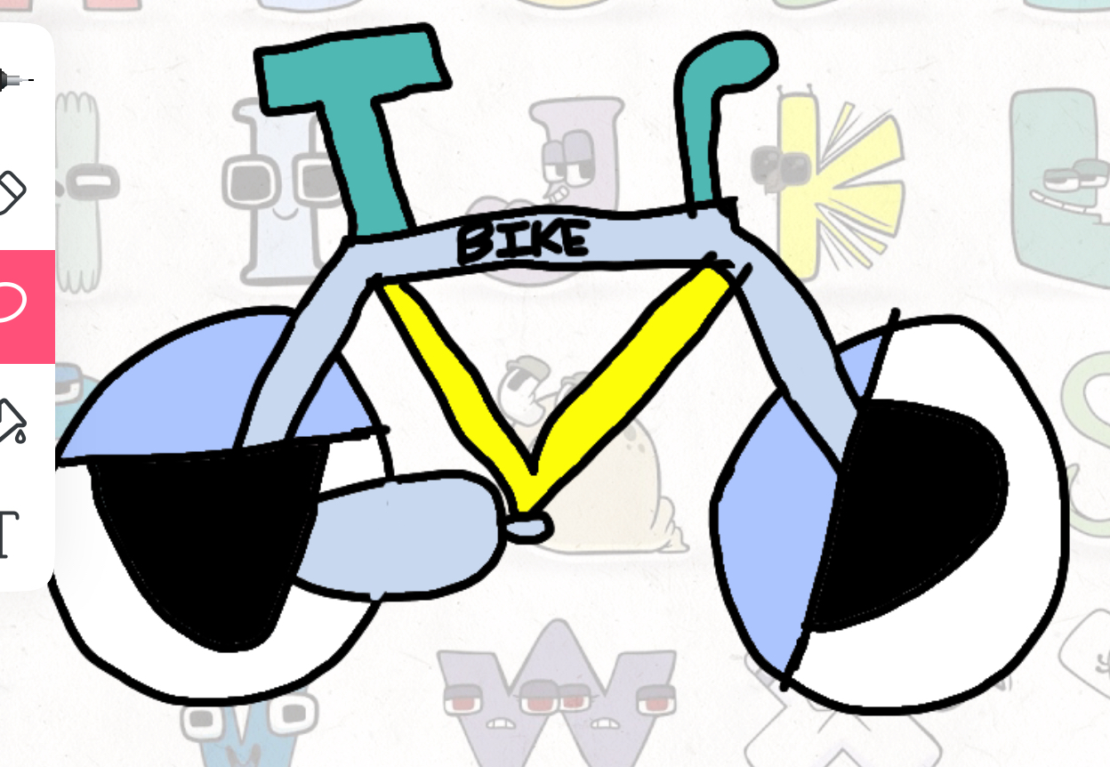 Alphabet Lore Bike In WB Style by convbobcat on DeviantArt