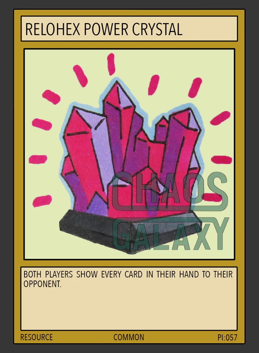 Relohex Power Crystal Chaos Galaxy TCG Wiki Fandom