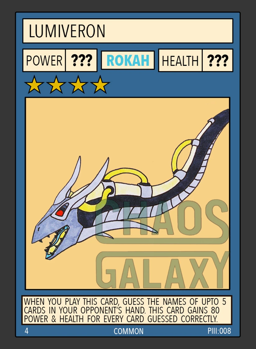 Lumiveron Chaos Galaxy TCG Wiki Fandom