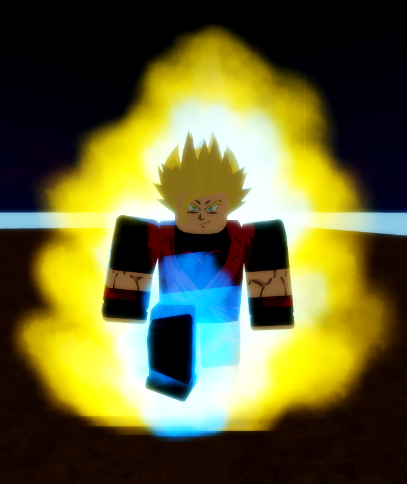 SUPER SAIYAJIN SOMBRIO E SUPER SAIYAJIN ANJO VS JIREN NO ROBLOX