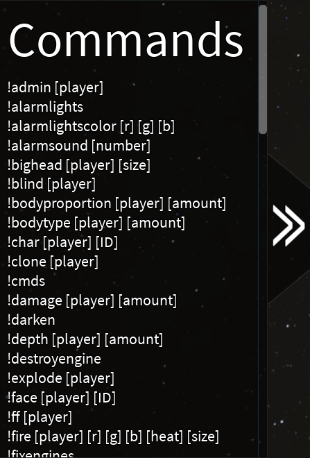 Admin Commands - Roblox