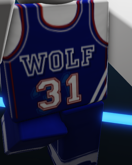 Roblox Basketball Player Templates With Red Jersey and 