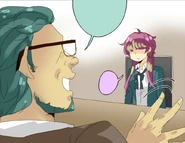 Headmaster Vaughn trying to relax Seraphina