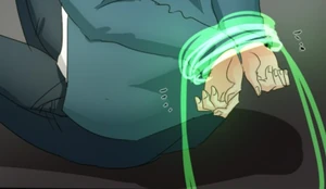 Cecile's Conjure: Vines, coloured green like her hair.