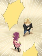 Arlo yelling at Seraphina