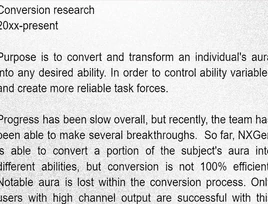 Conversion Technology Log 01