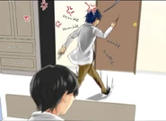 Doctor Darren rushing to the site of Blyke and Isen's fight